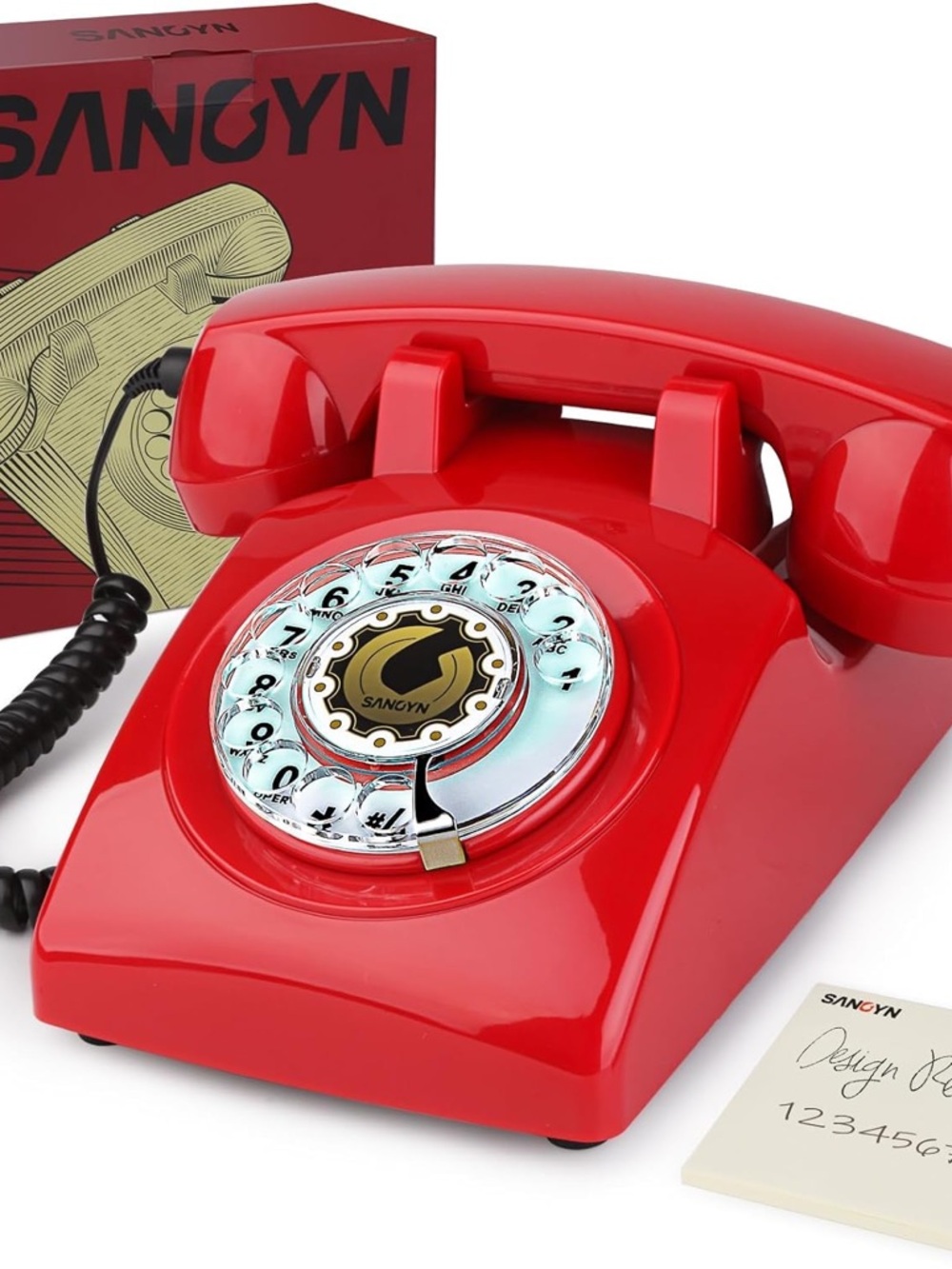 Retro Rotary Dial Media Streamer - Red